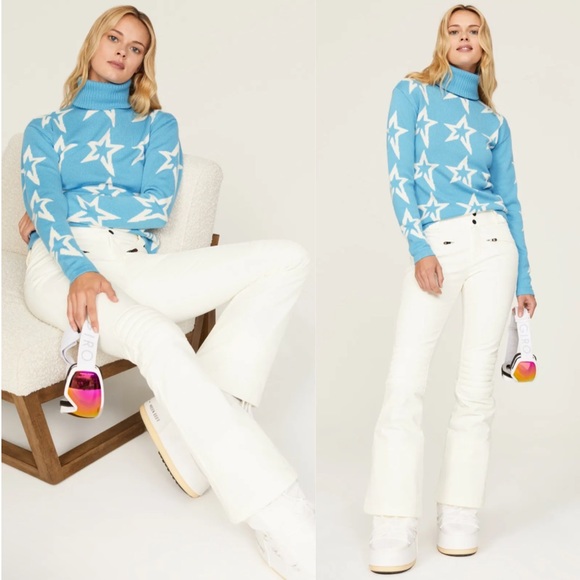 Perfect Moment White Aurora Flare Ski Pants in Size Large - Picture 1 of 12